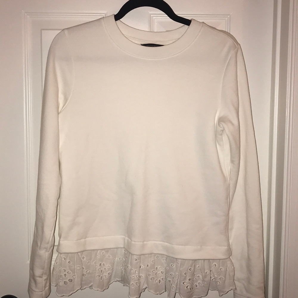 White sweatshirt